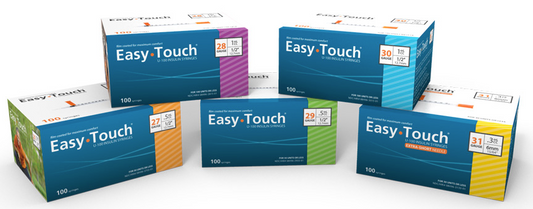 EasyTouch® U-100 Insulin Syringe w/ Needle - Medsitis
