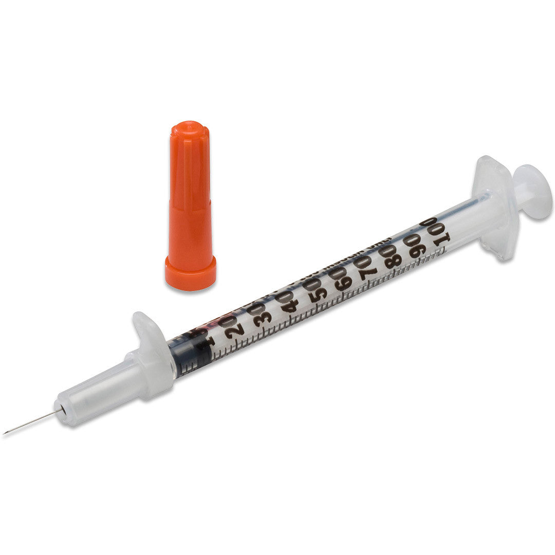 1cc (1ml) 23G x 1 LUER LOCK Syringe and Hypodermic Needle Combo (50 pack)