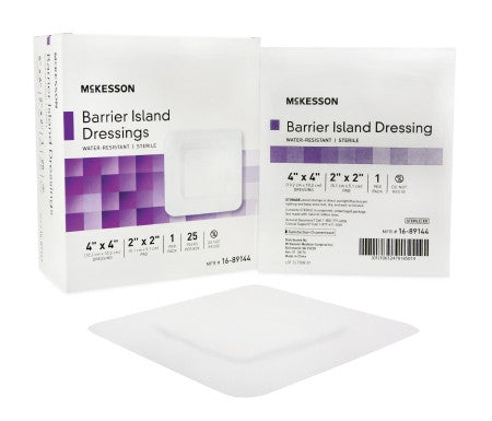 McKesson Composite Barrier Island Dressing 4" x 4" - 16-89144 - Medsitis