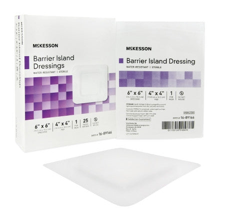 McKesson Composite Barrier Island Dressing 6" x 6" - 16-89166 - Medsitis