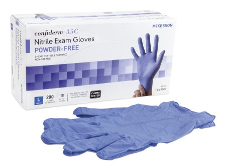 Confiderm® 3.5C Chemo-Rated Nitrile PF Exam Gloves L - 14-6978C - Medsitis