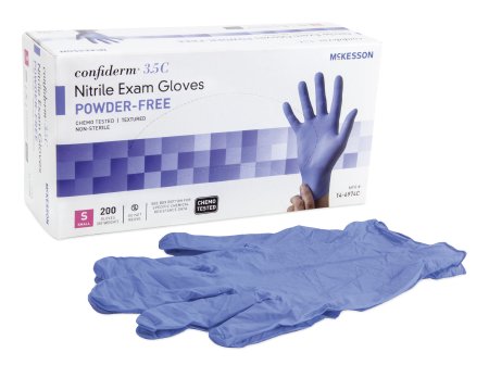 Confiderm® 3.5C Chemo-Rated Nitrile PF Exam Gloves S - 14-6974C - Medsitis