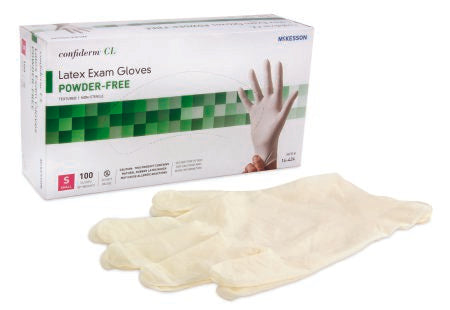 McKesson Confiderm® CL PF Latex Exam Gloves Small - 14-424 - Medsitis