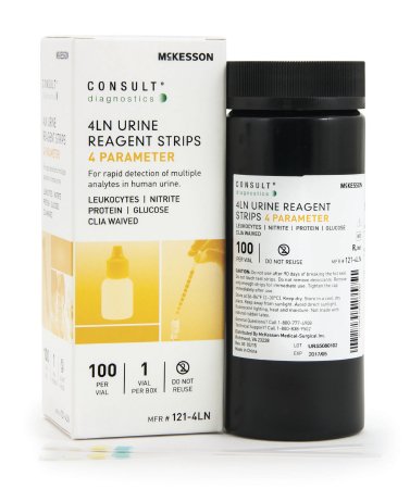 Consult® Urinalysis Reagent 4LN Test Strips - 121-4LN - Medsitis