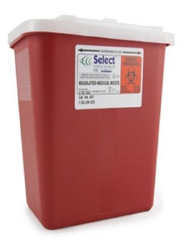 Prevent® Standard Biohazard Infectious Waste Sharps Containers 2 Gallon - 047 - Medsitis