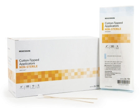 McKesson Wood Shaft Cotton Tip Applicator (Swab-Sticks) - Medsitis