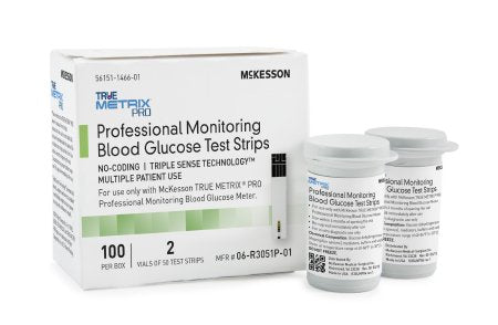 True Metrix Blood Glucose Test Strips Box of 50