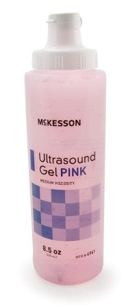 McKesson Pink Ultrasound Gel 8 oz. Bottle - 4961 - Medsitis