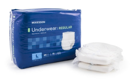 McKesson Disposable Adult Regular Pull-On Underwear L (44-58) UWGLG –  Medsitis