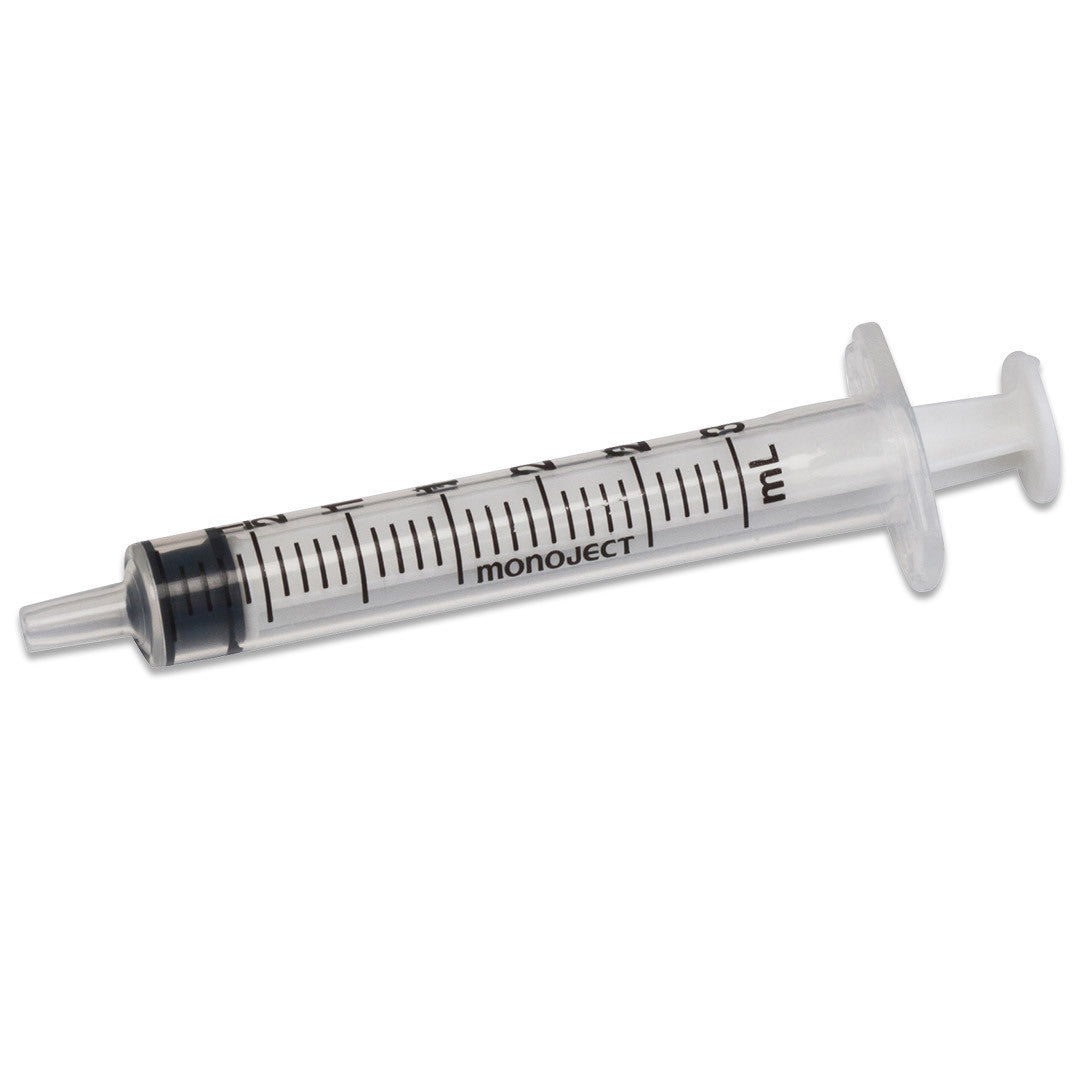 Exel International 3cc Syringes with Needle, Luer Slip Tip:First