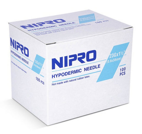 Nipro Flomax Hypodermic Needles 23G x 1-1/2" - AH+2338 - Medsitis