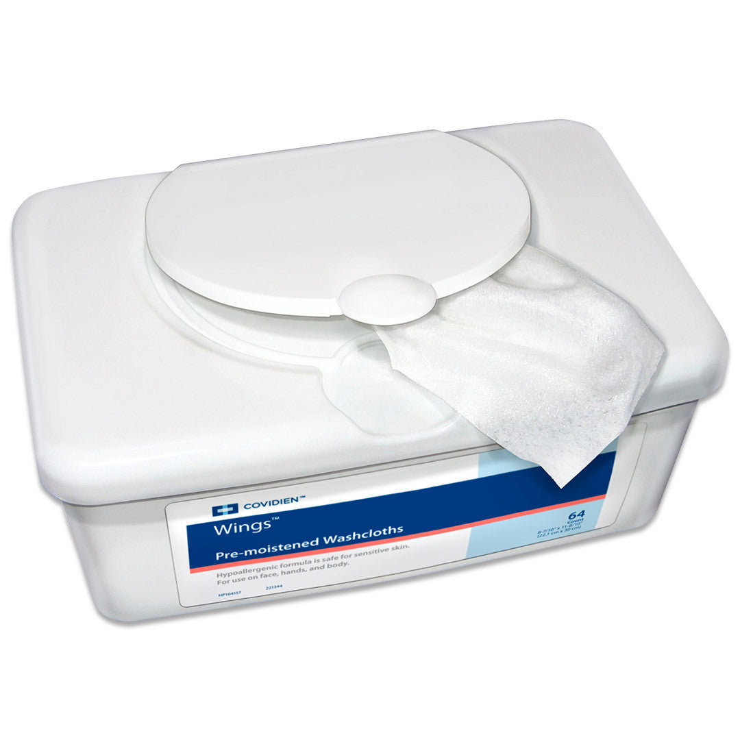 Wings™ Pre-Moistened Washcloths - Medsitis