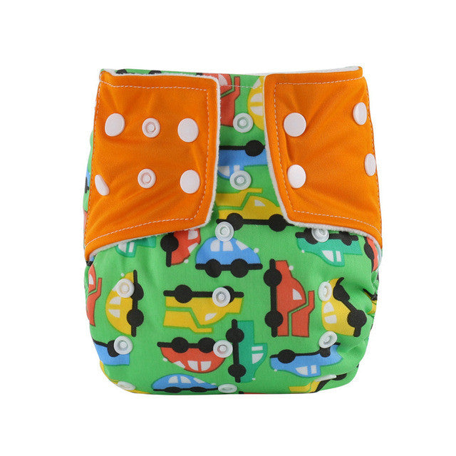 Baby diaper Infant Printed Cloth Diapers Reusable Nappy Washable Snap Nappy - Medsitis