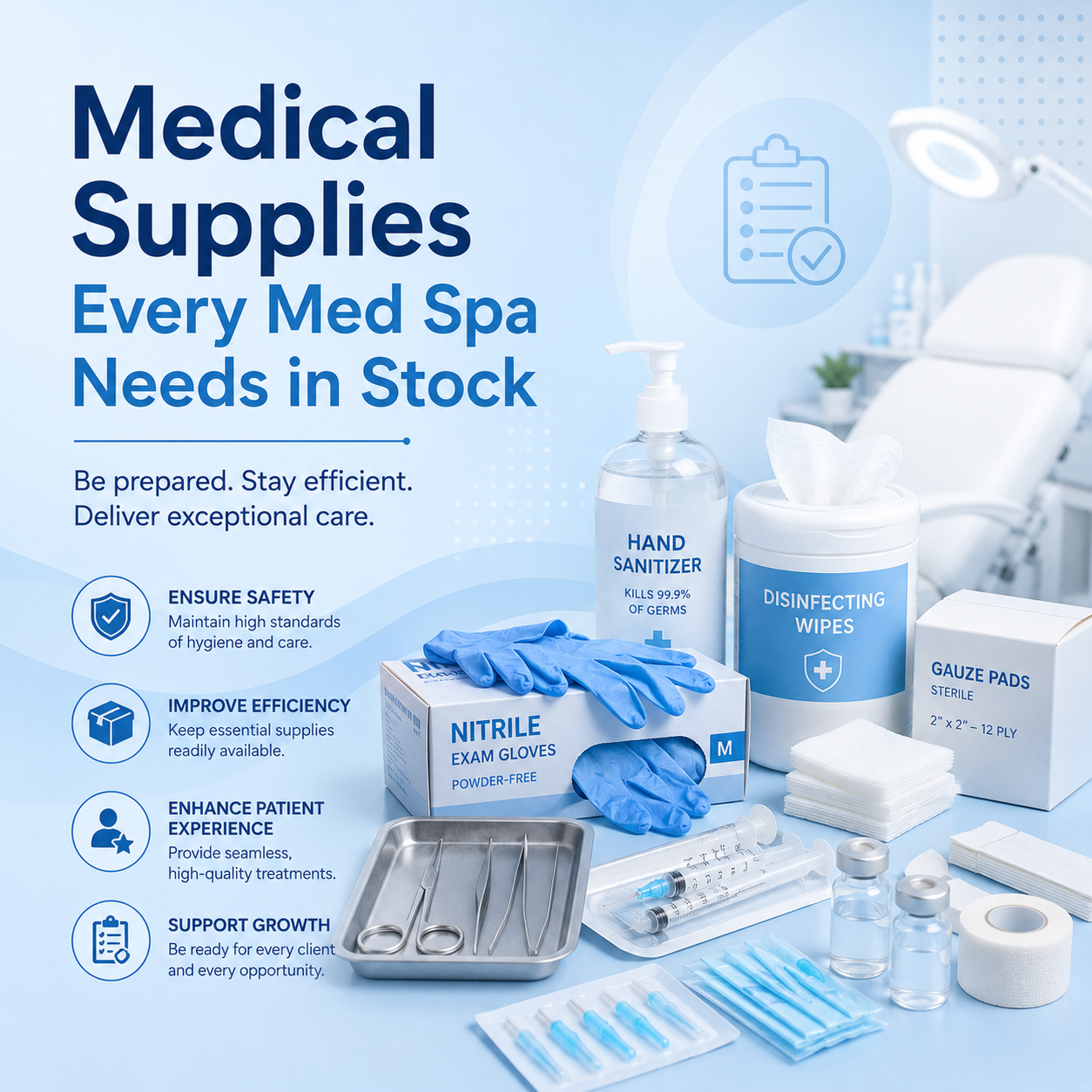 Medical Supplies Every Med Spa Needs in Stock