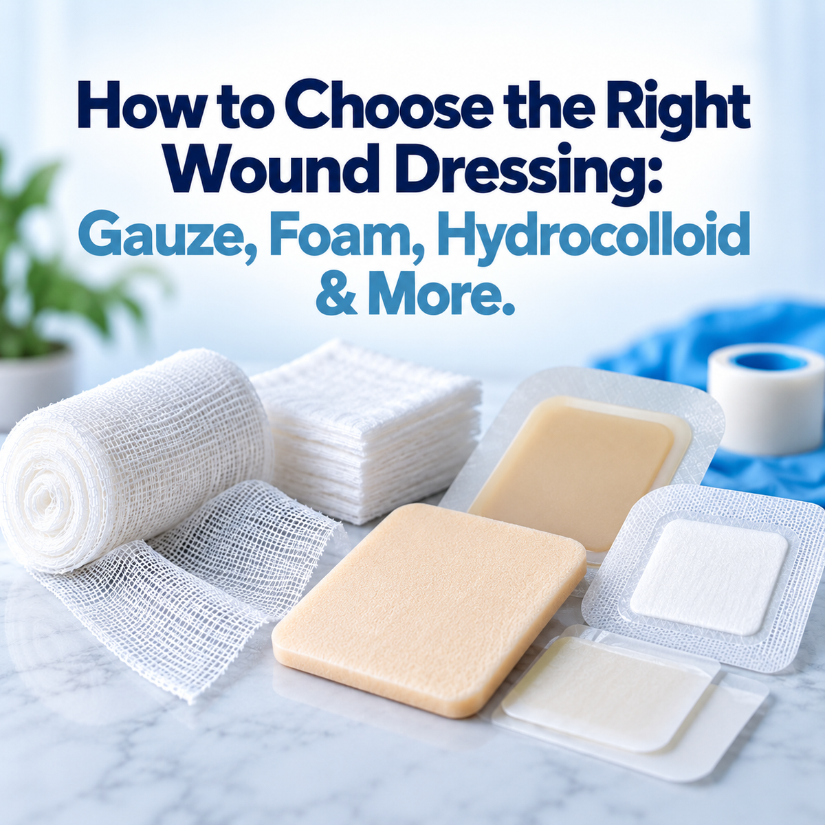 How to Choose the Right Wound Dressing: Gauze, Foam, Hydrocolloid & More.