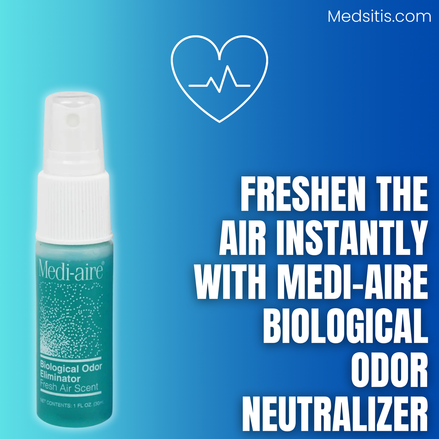 Freshen the Air Instantly with Medi-Aire Biological Odor Neutralizer