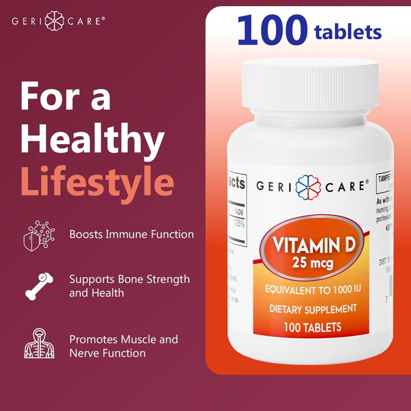 Geri-Care® Vitamin D-3 Supplement 876-01-GCP