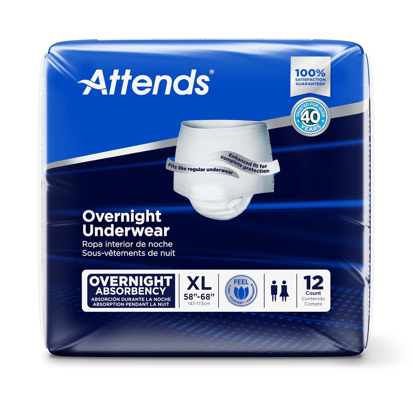 Attends® Overnight Underwear with Extended Wear Protection, X-Large APPNT40