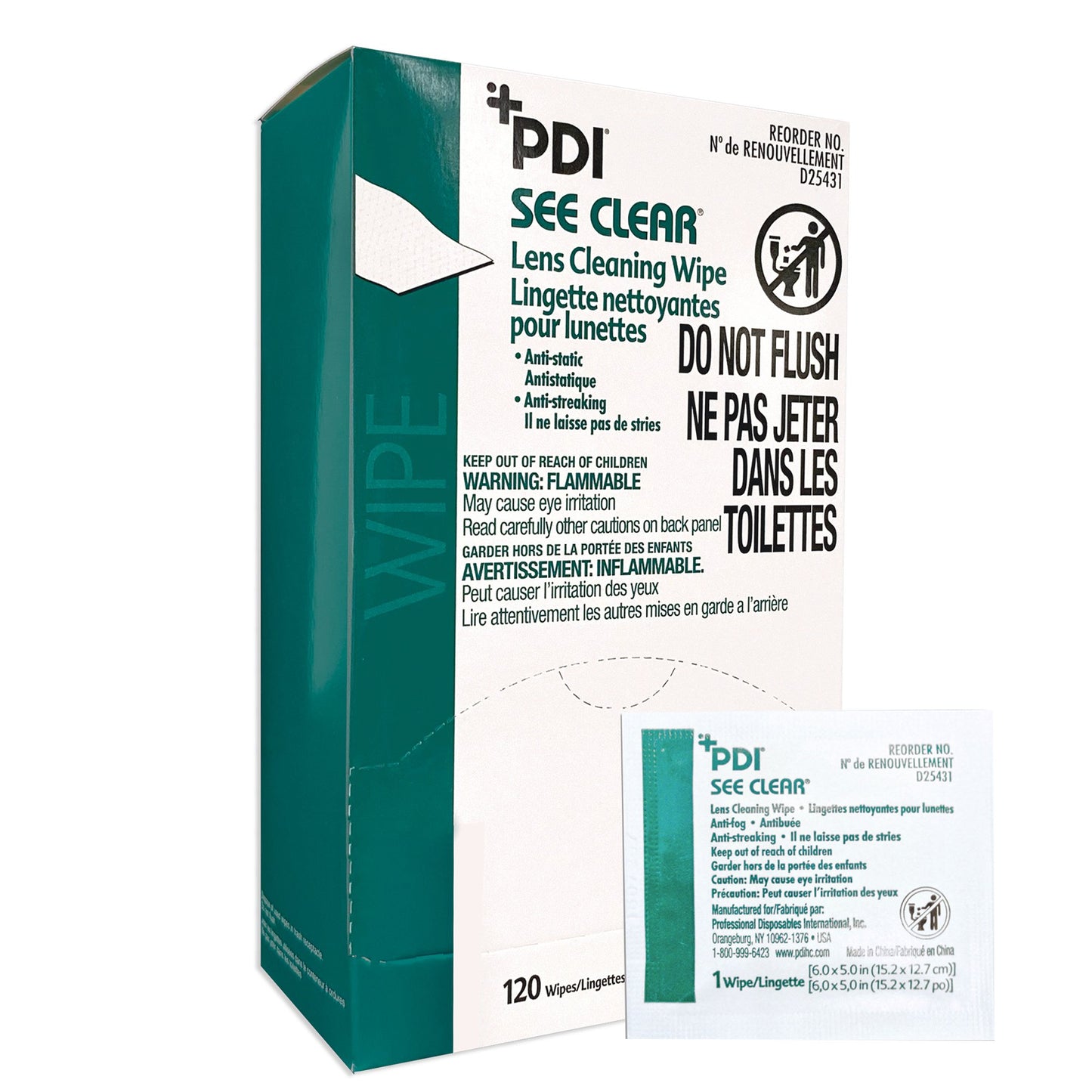 See Clear® Lens Cleaning Wipe - D25431