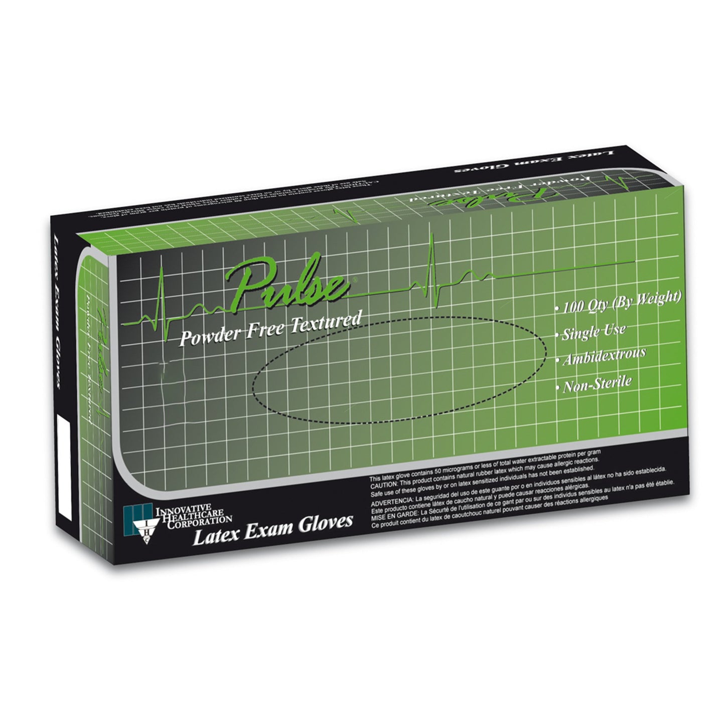 Pulse® 151 Series Latex Exam Glove, Medium, White 151200