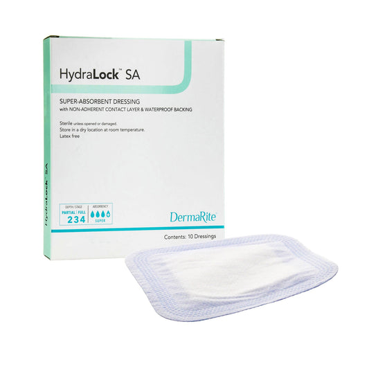 Super Absorbent Dressing HydraLock™ SA 3 X 3 Inch Square - 60330