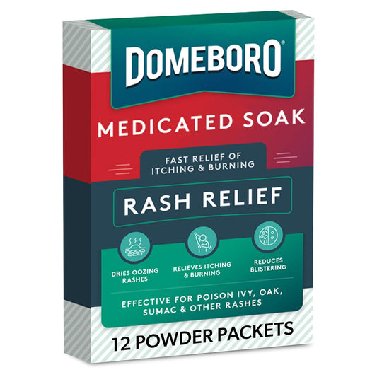 Itch Relief Domeboro® Rash Relief 952 mg - 1347 mg Strength Powder 2.2 Grams Individual Packet - 85707400177