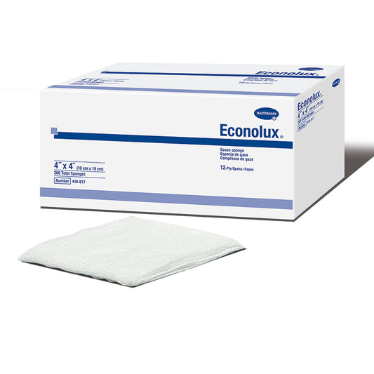 Econolux® Gauze Sponge, 4 x 4 Inch, 12-Ply 416817