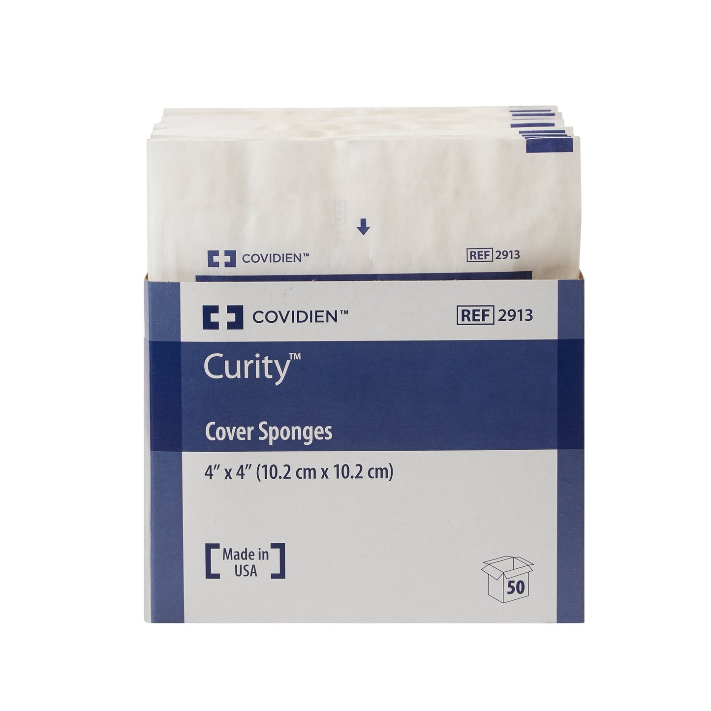 Curity™ Sterile Nonwoven Sponge, 4 x 4 Inch, 4-Ply 2913
