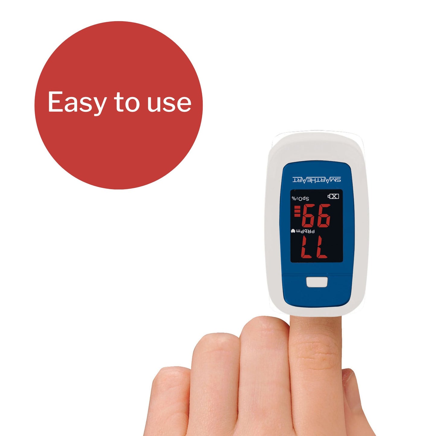 SmartHeart Fingertip Pulse Oximeter for Blood Oxygen Saturation, Economy 11-50K