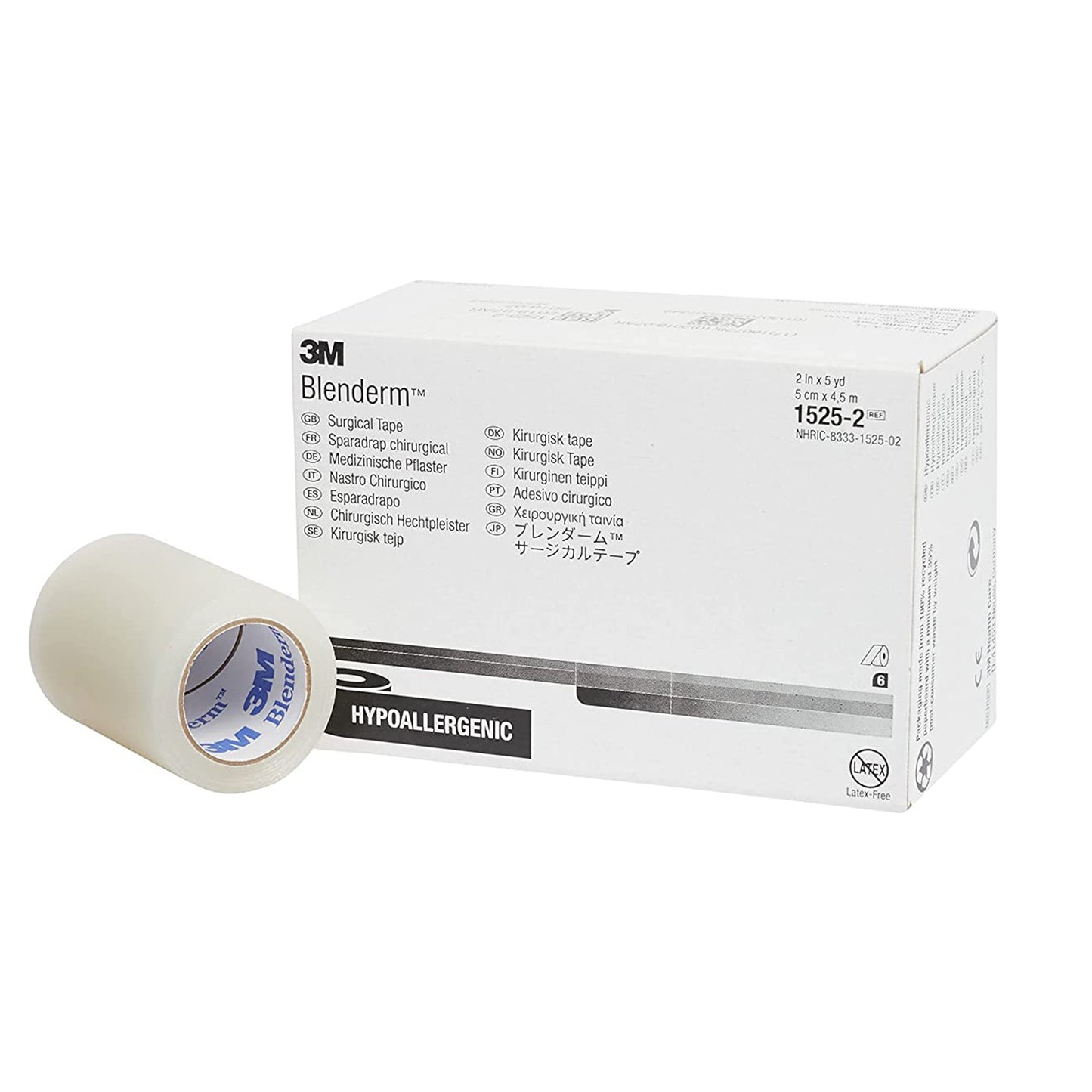 3M™ Blenderm™ Plastic Medical Tape, 2 Inch x 5 Yard, Transparent 1525-2