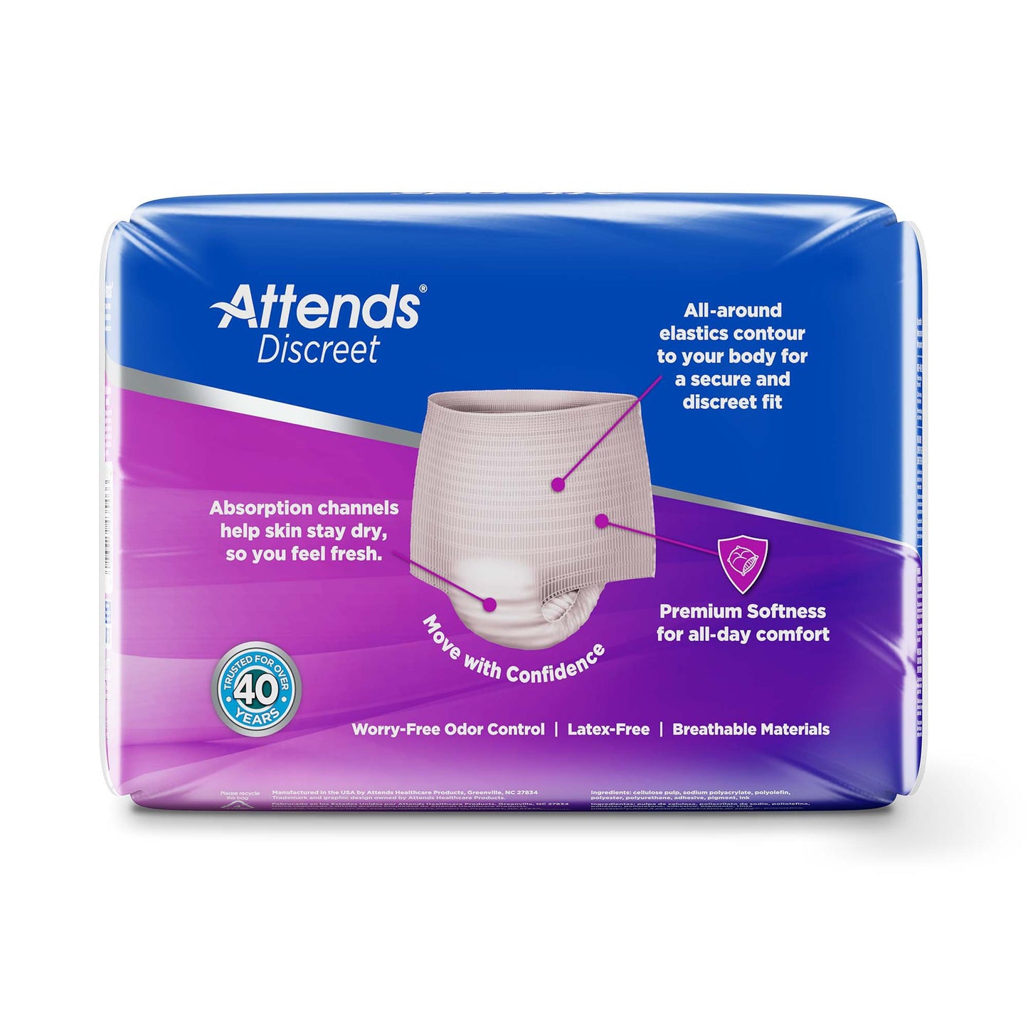 Attends® Discreet Women's Underwear, Level 5, Large ADUF30