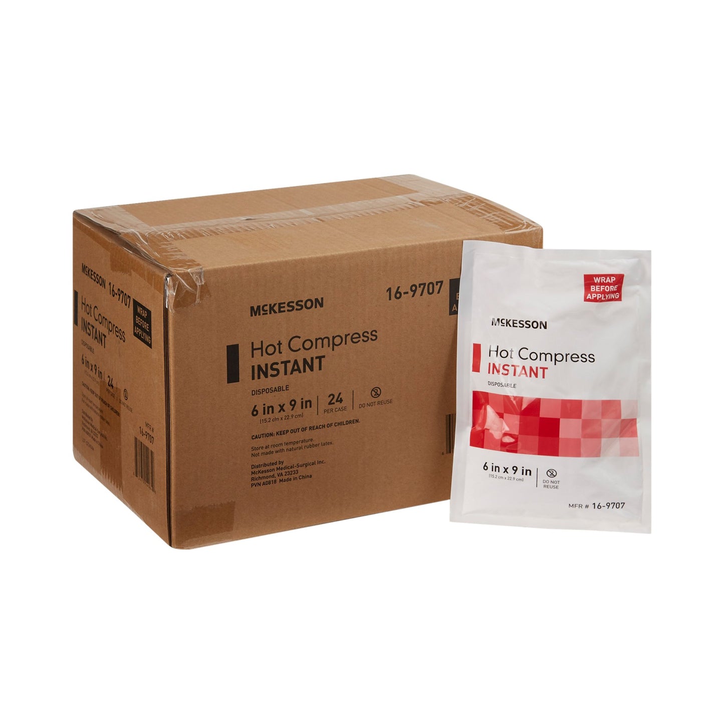 McKesson Instant Hot Pack, 6 x 9 Inch 16-9707