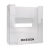 Glove Box Holder McKesson Horizontal or Vertical Mounted 3-Box Capacity Clear 3-1/8 X 10-1/4 X 15-1/4 Inch Plastic - 16-6530