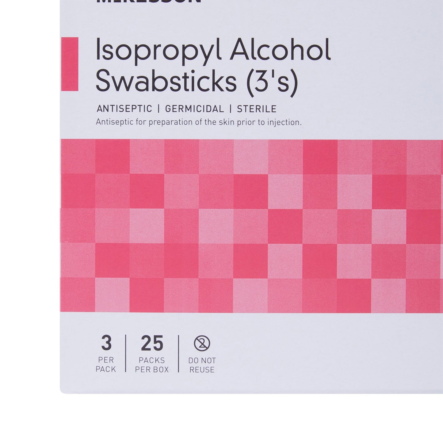McKesson Impregnated Swabstick, 70% Isopropyl Alcohol 988