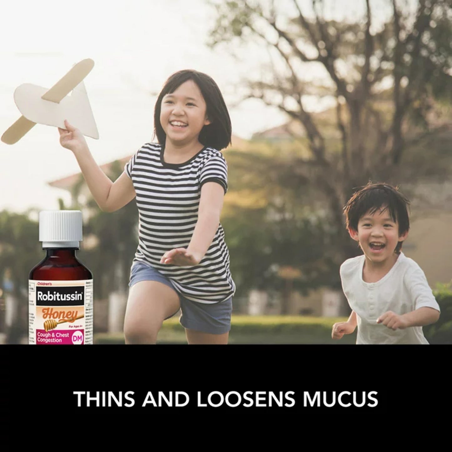 Robitussin Children's Honey Cough & Chest Congestion DM Liquid, 4-ounce bottle 00031876012