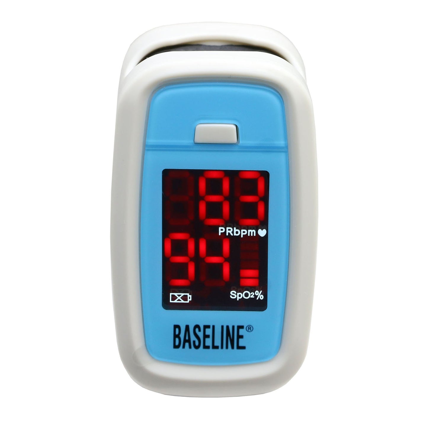 FEI Baseline Fingertip Pulse Oximeter, Battery Operated Visible Alarm 12-1926