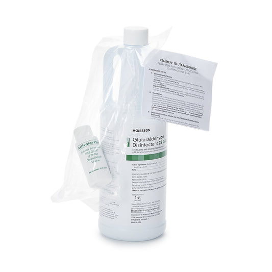 Glutaraldehyde High-Level Disinfectant REGIMEN® Activation Required Liquid 32 oz. Bottle Reusable - 341