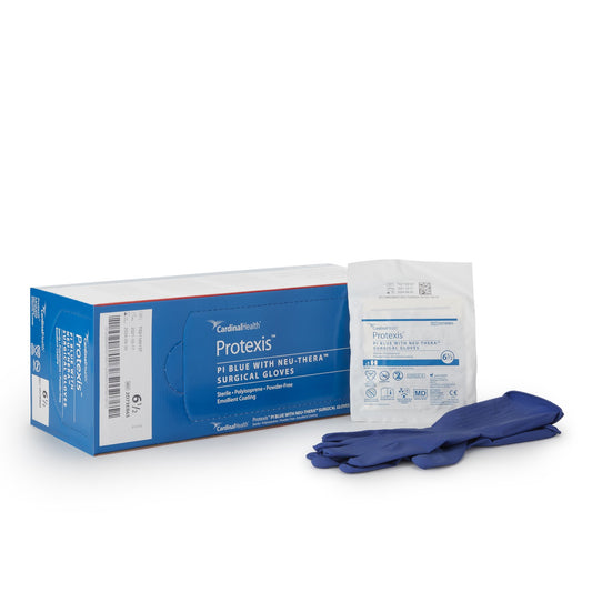 Cardinal Protexis Blue with Neu-Thera Polyisoprene Surgical Glove, Size 6.5, Blue 2D73EB65, Case of 200