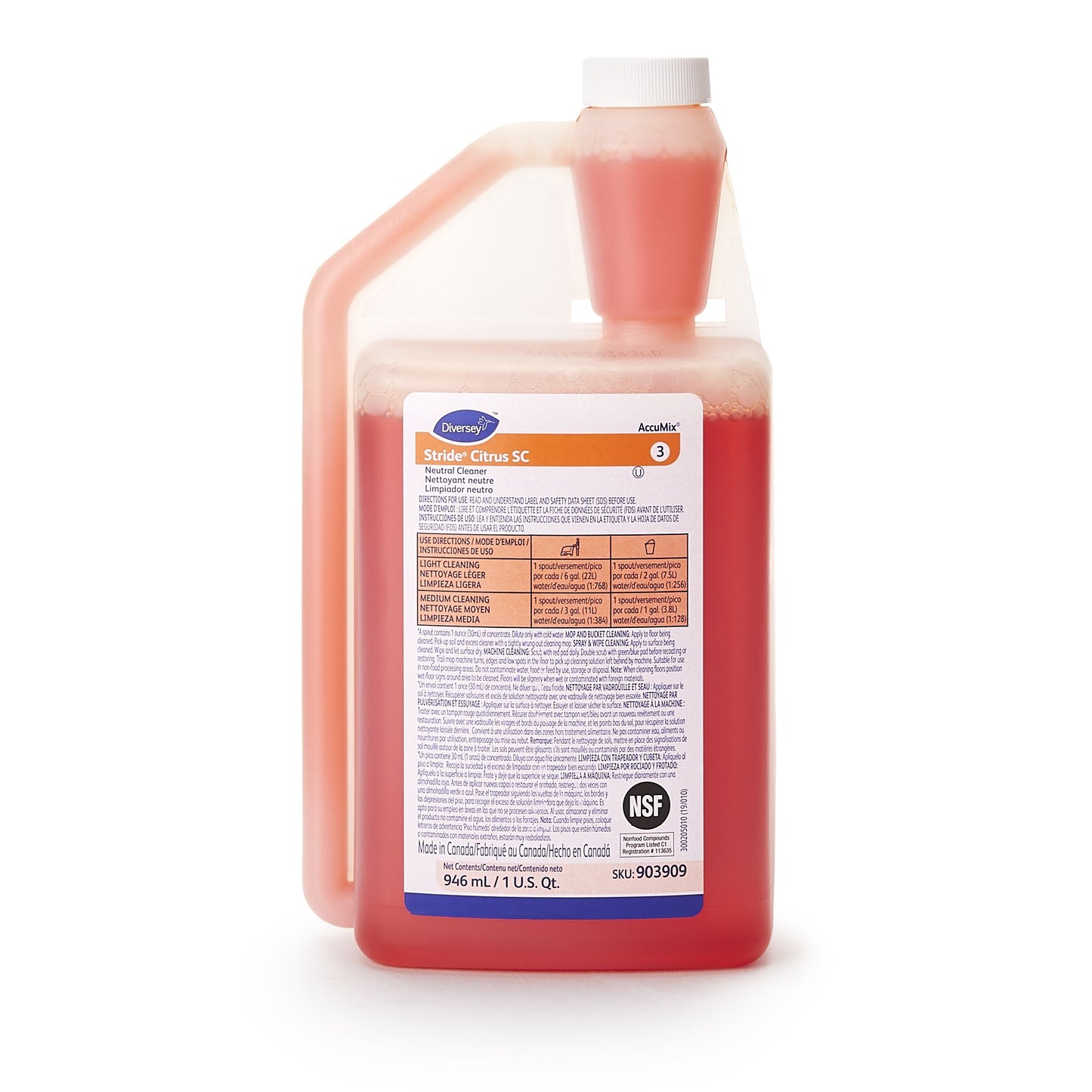Surface Disinfectant Cleaner Diversey™ Virex® II 256 Quaternary Based Manual Pour Liquid 32 oz. Bottle Mint Scent NonSterile - DVS04331