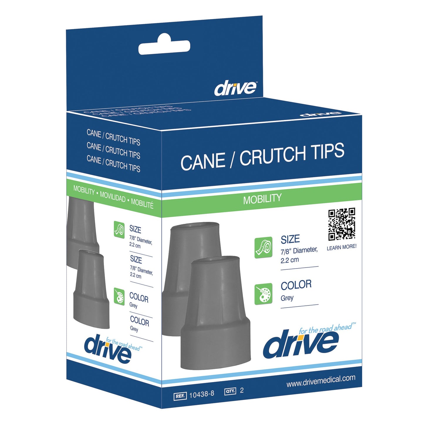 drive™ Crutch Tip, 7/8 Inch Diameter 10439-8