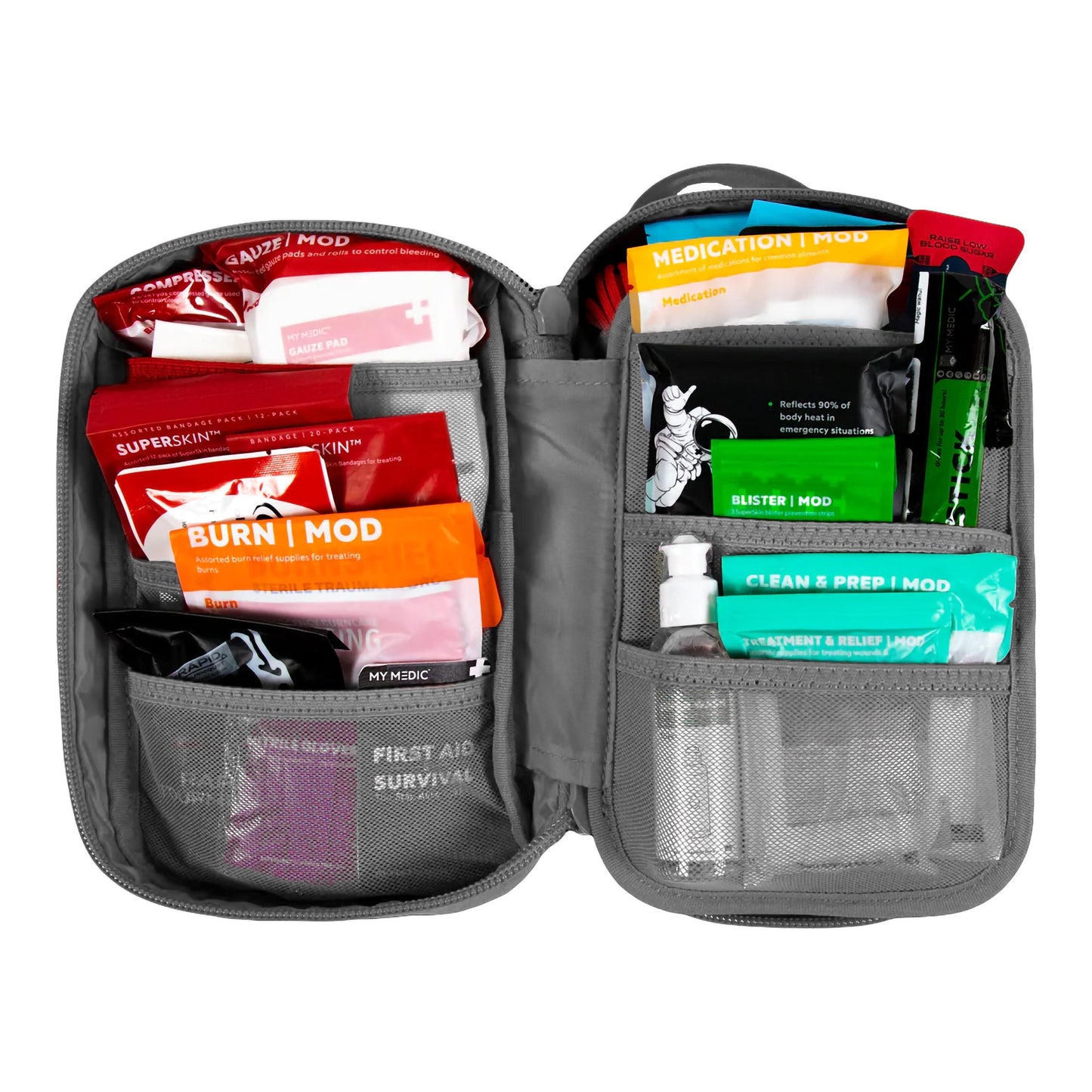 FIrst Aid Kit My Medic™ MYFAK Standard Gray Nylon Bag MM-KIT-U-MED-GRY-STN-V2