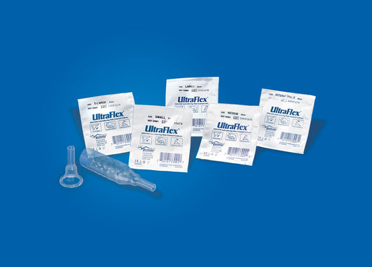 Male External Catheter UltraFlex® Self-Adhesive Band Silicone Large - 33304