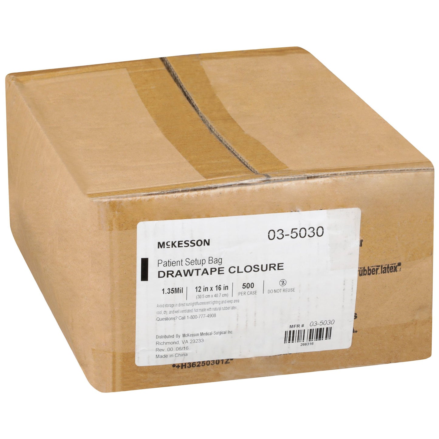 McKesson PULL-TITE™ Patient Set-Up Bag 03-5030