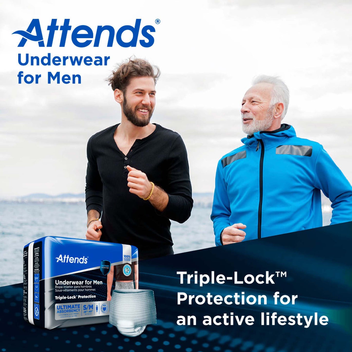 Attends® Discreet Men's Underwear, Level 5, Small / Medium ADUM15