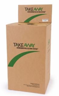 Mailback Medication Return Container TakeAway® Recovery System 20 Gallon, 14 L X 14 W X 23-3/4 H Inch, Cardboard - 17200