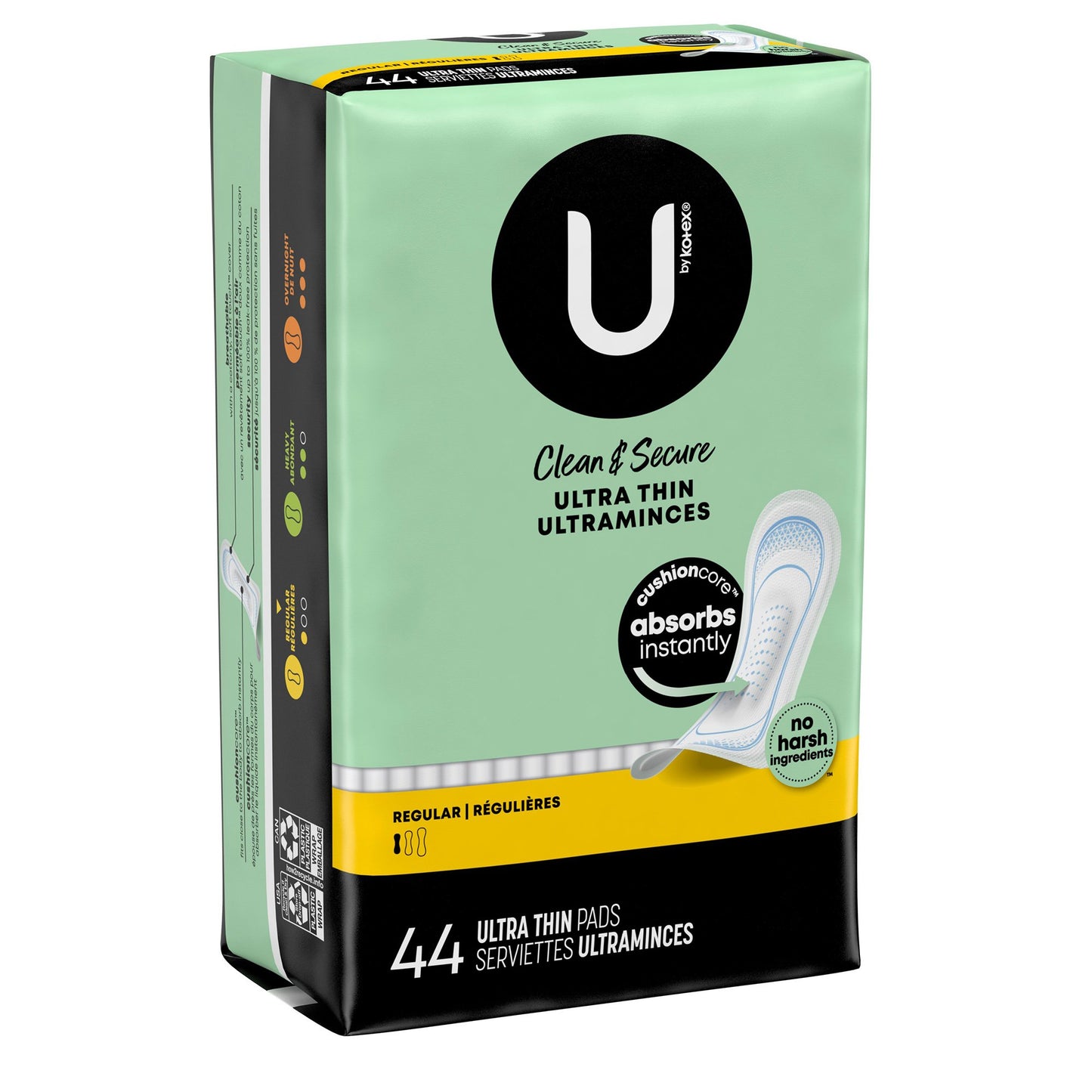 Kimberly Clark U by Kotex Feminine Pad 48313, Case of 176