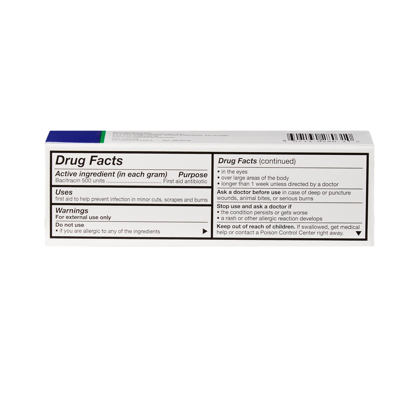 G & W® Bacitracin First Aid Antibiotic, 1-ounce tube 00713028031