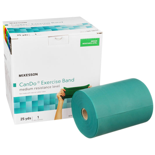 Exercise Resistance Band McKesson CanDo® Green 5 Inch X 25 Yard Medium Resistance - 169-5633