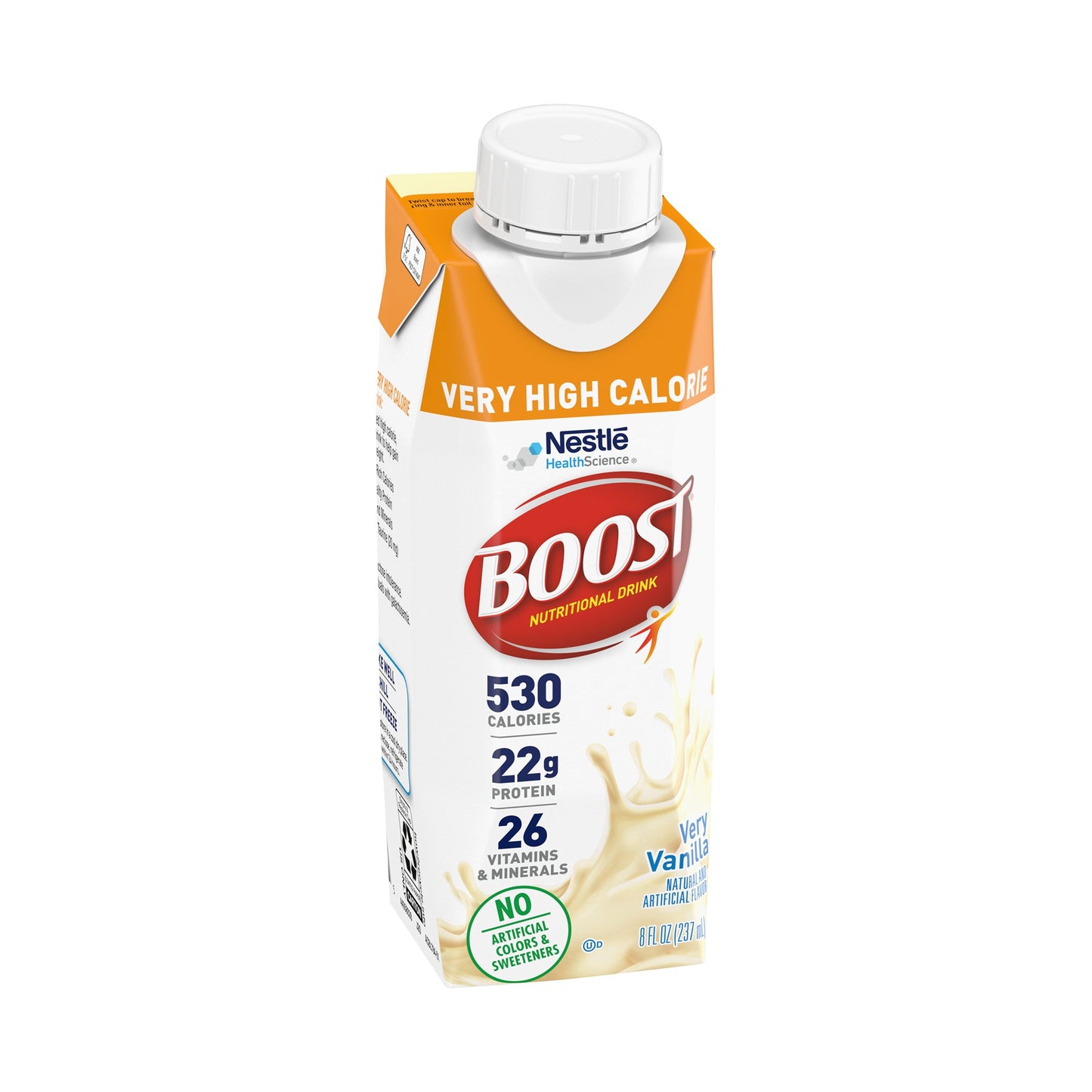 Boost® Very High Calorie Vanilla Nutritional Drink, 8-ounce carton 00043900894348