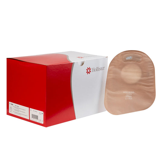 New Image™ 18393 Two-Piece Beige Ostomy Pouch, Pre-cut to Fit 57 mm, Red Match 18393